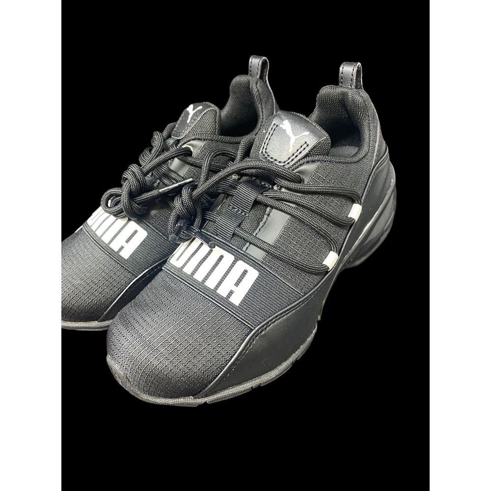 PUMA Cell Regulate PS Toddler - Youth Running Shoes Size 2C‎ Black White NIB - Picture 6 of 9